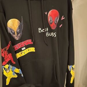 Marvel Deadpool and Wolverine Black Hoodie